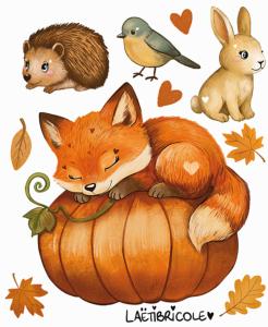 Transfert renard sur sa citouille