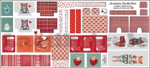 La planche d'accessoires HIVER pour  MINI doudou 