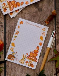 Le bloc-notes de l'automne