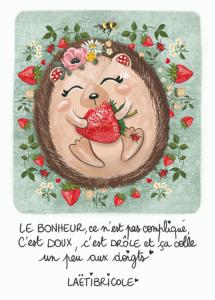 Le hérisson, sa fraise et sa citation &#127827;