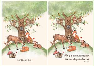 Coupon arbre magique format cahier x 2